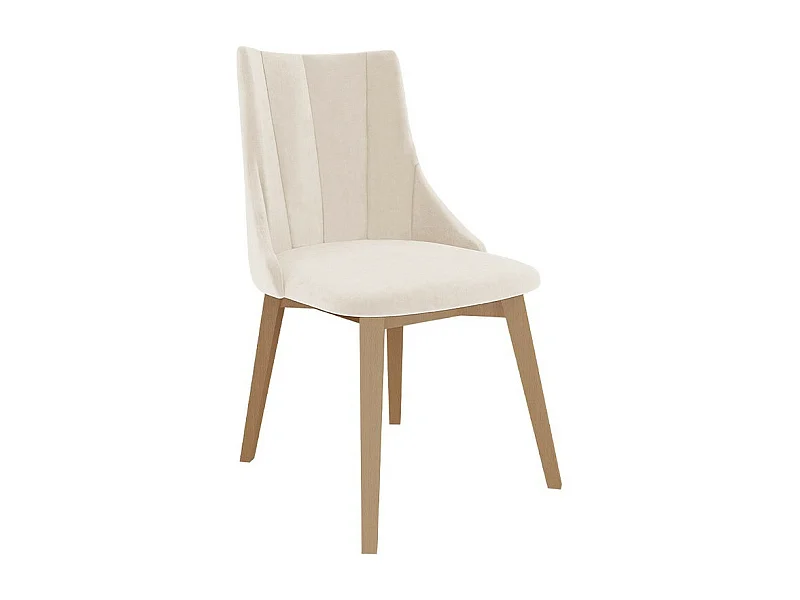 Chaise Racine 114, 85x53x56cm, Tissu, En bois, Stratifié