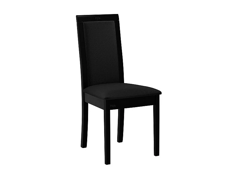 Silla Victorville 343, Negro, 93x45x41cm, Tapiz, De madera, Madera