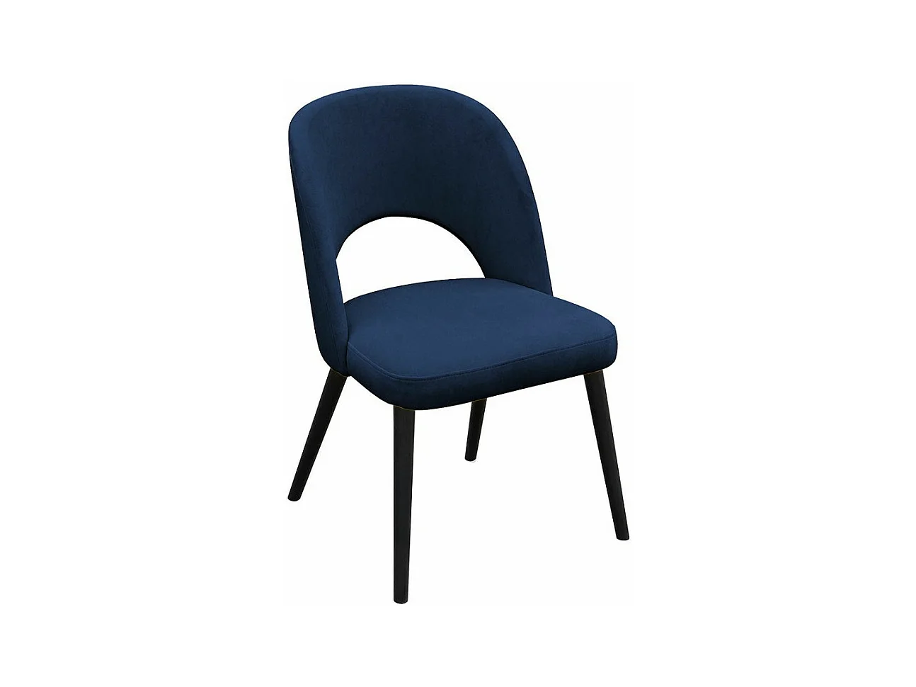 Chaise Sparks 197, Noir, 81x50x44cm, Tapisserie, En bois, Bois|Polywood