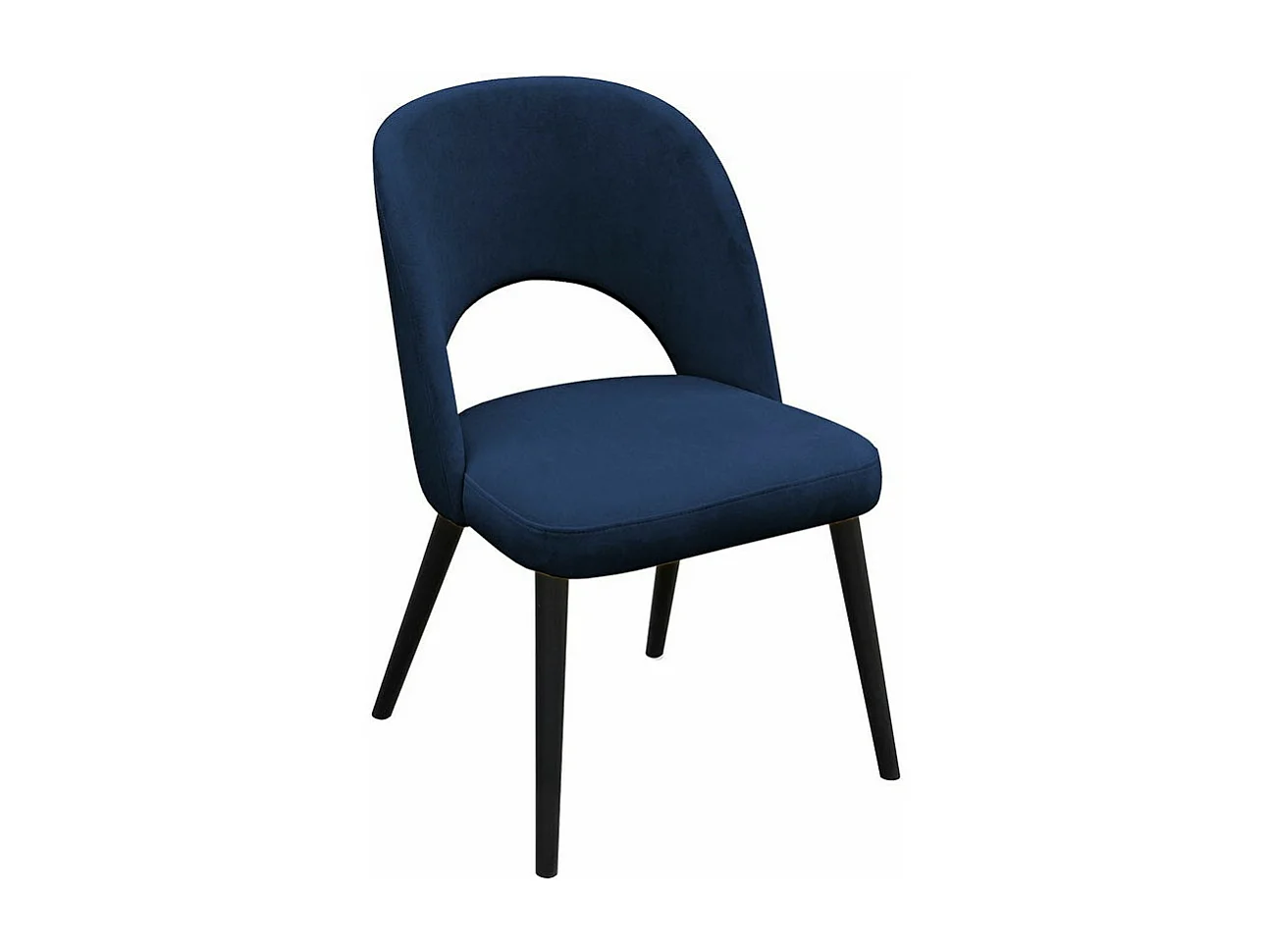 Chaise Sparks 197, Noir, 81x50x44cm, Tapisserie, En bois, Bois|Polywood