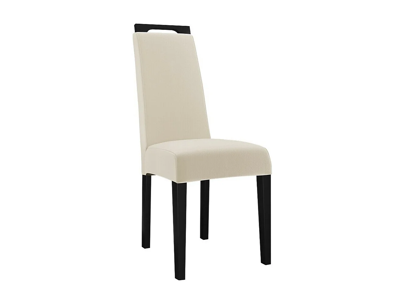 Chaise Sparks 199, Noir|Brun clair, 100x39x59cm, Tapisserie, En bois, Bois