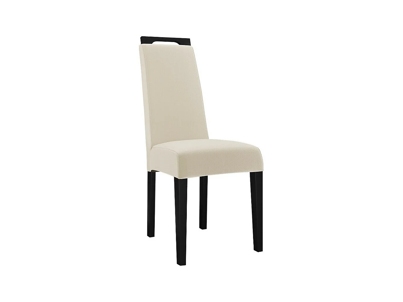 Chaise Sparks 199, Noir|Brun clair, 100x39x59cm, Tapisserie, En bois, Bois