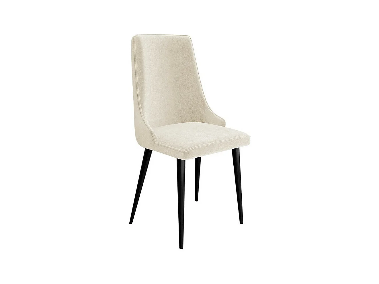 Chaise Jackson 106, 91x48x55cm, Tapisserie, Métallique, Bois