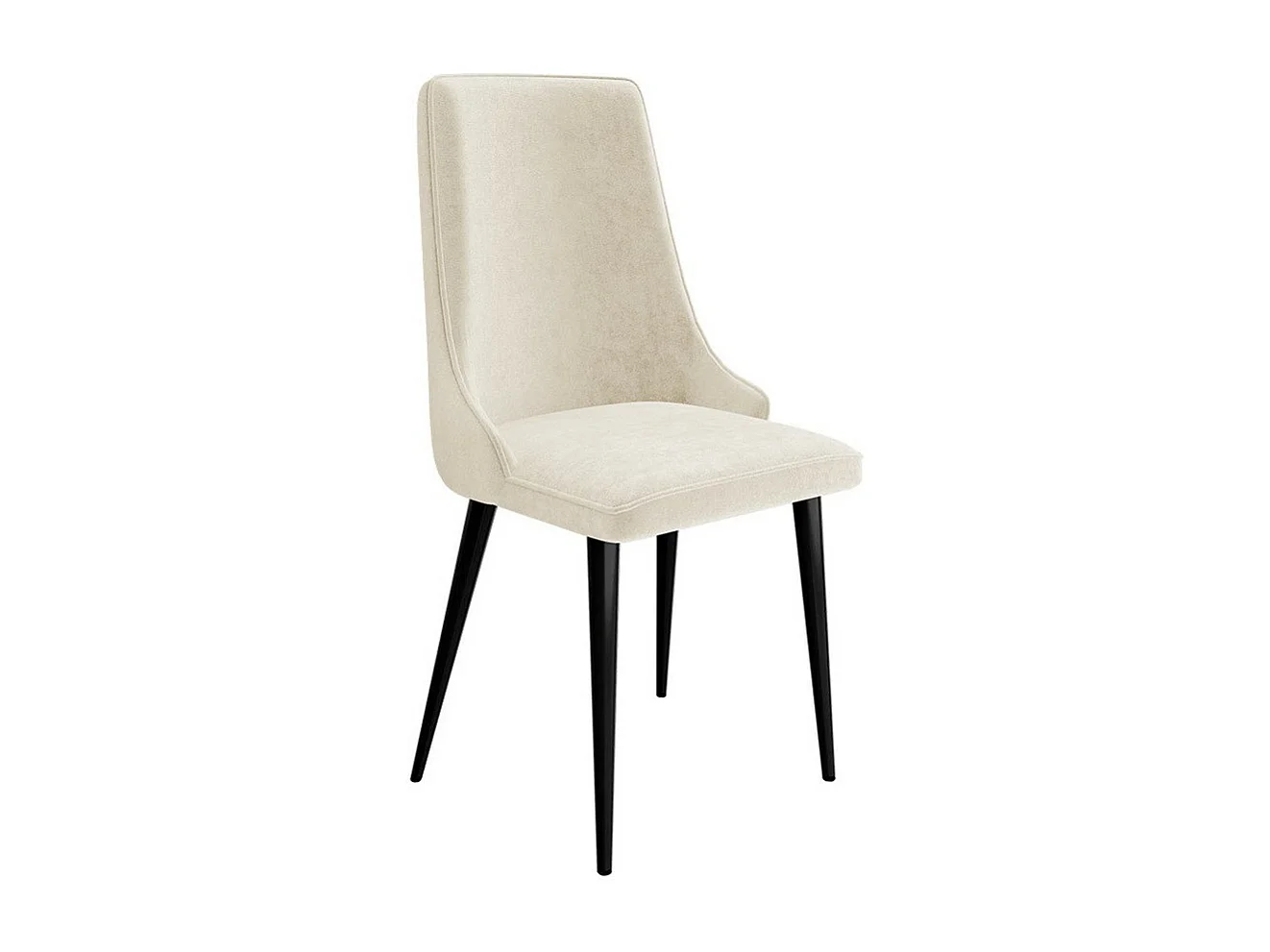 Chaise Jackson 106, 91x48x55cm, Tissu, Métallique, Bois