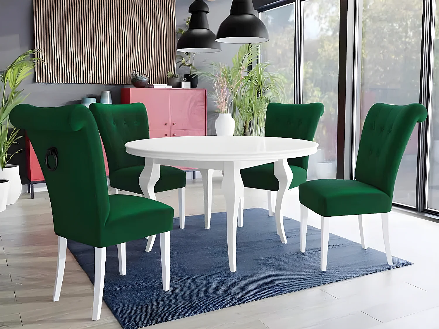 Chaise Racine 107, 100x51x66cm, Tapisserie, En bois, Stratifié