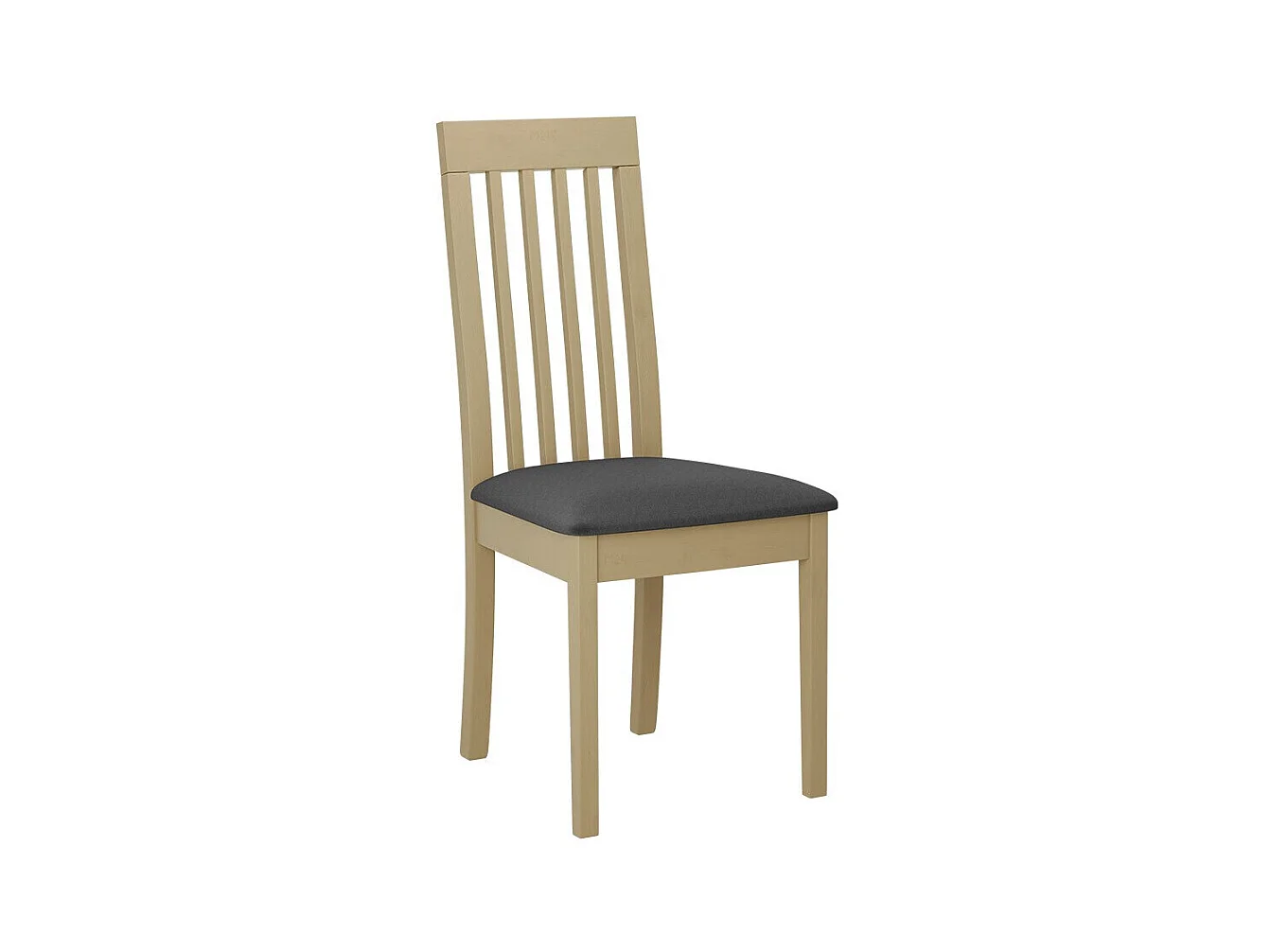 Silla Victorville 347, Gris oscuro|Roble Sonoma, 96x45x41cm, Tapiz, De madera, Madera