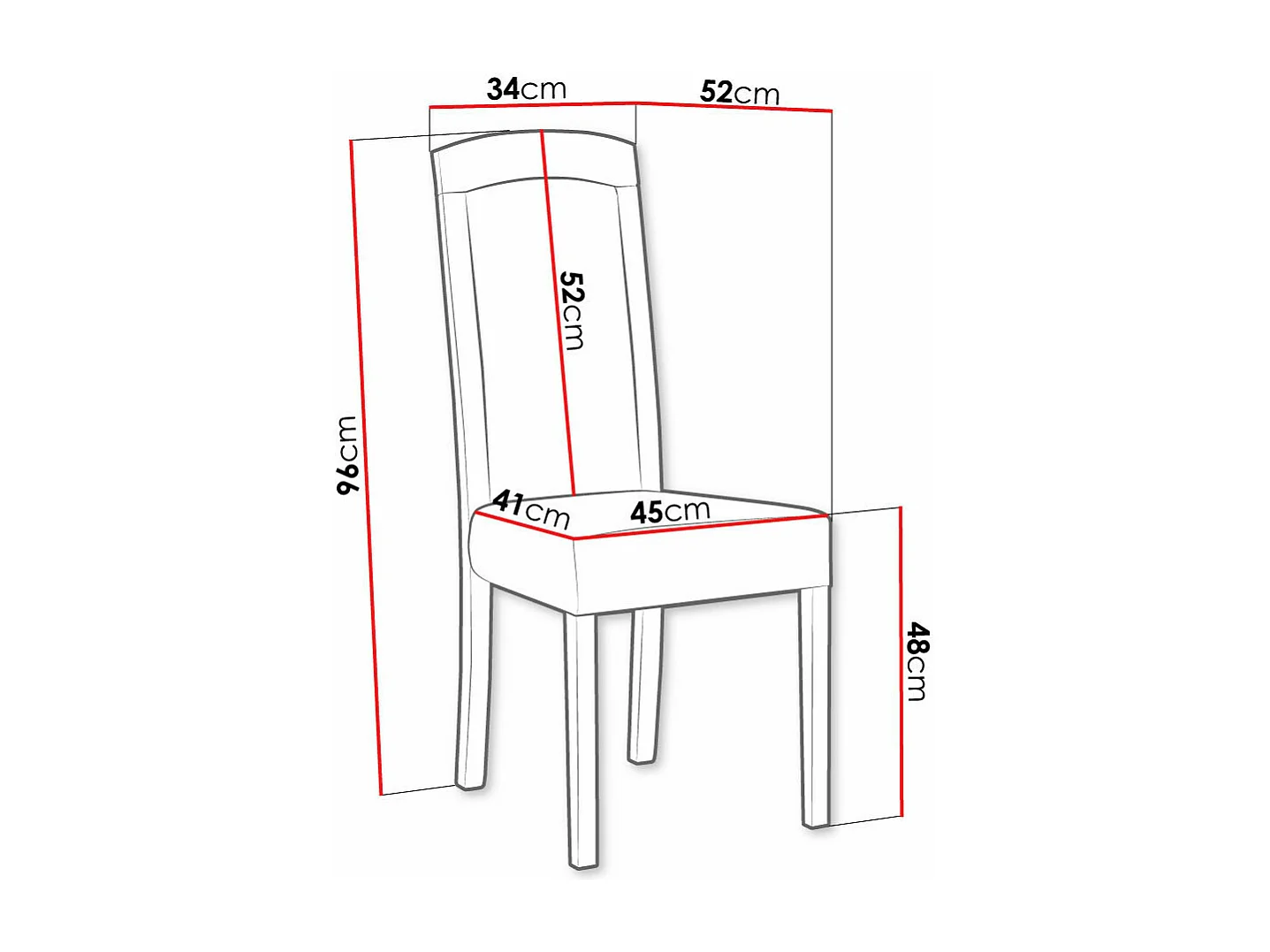 Silla Victorville 345, Gris oscuro|Negro, 96x45x41cm, Tapiz, De madera, Madera