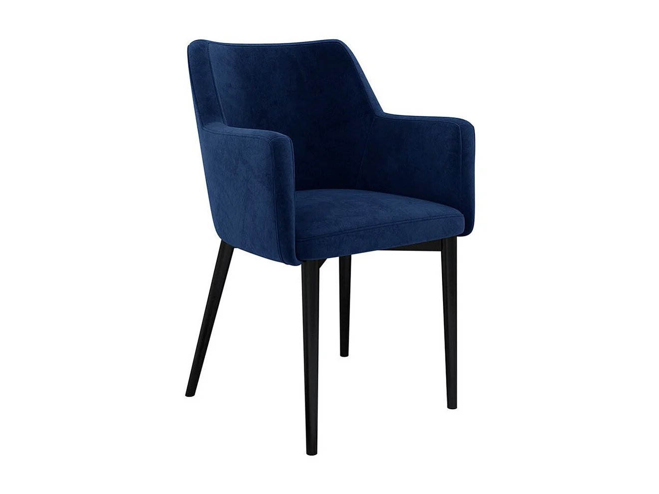 Chaise Jackson 108, 83x57x50cm, Tapisserie, Métallique, Bois