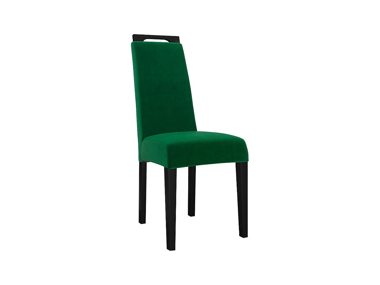 Chaise Sparks 199, Vert|Noir, 100x39x59cm, Tapisserie, En bois, Bois