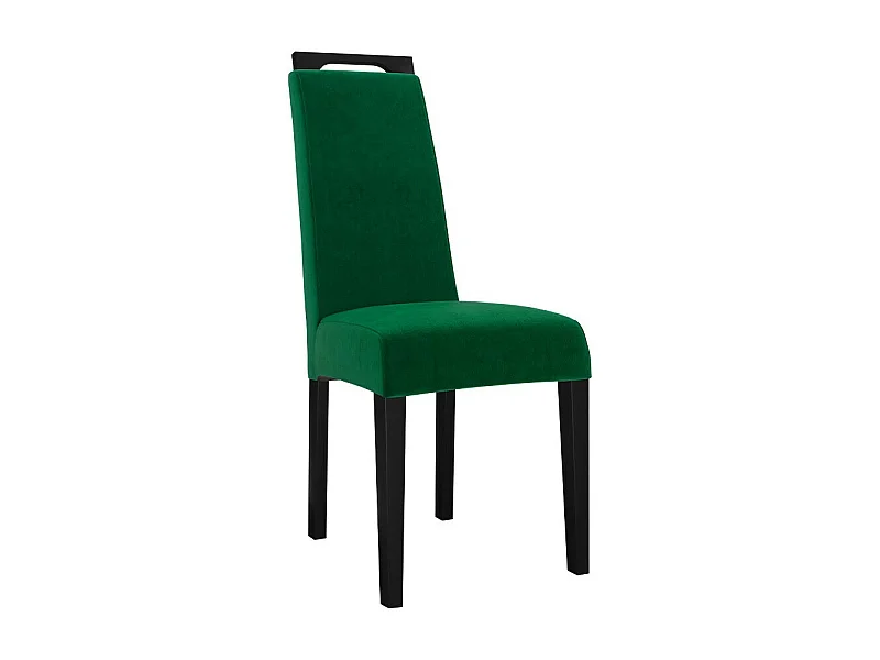 Silla Sparks 199, Negro|Verde, 100x39x59cm, Tapiz, De madera, Madera