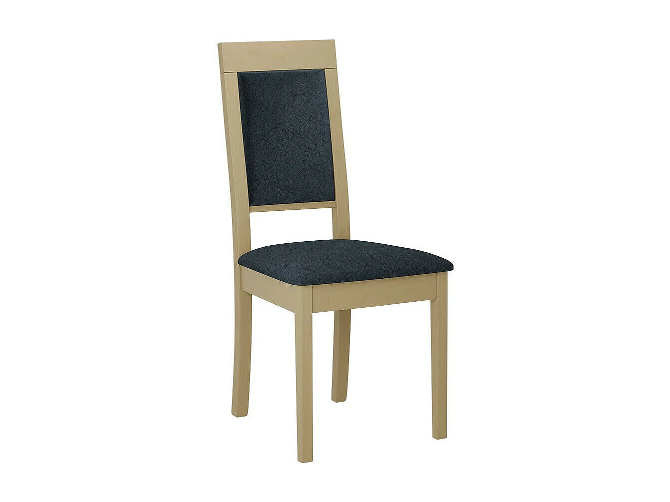 Silla Victorville 340, Roble Sonoma|Azul, 93x47x43cm, Tapiz, De madera, Madera