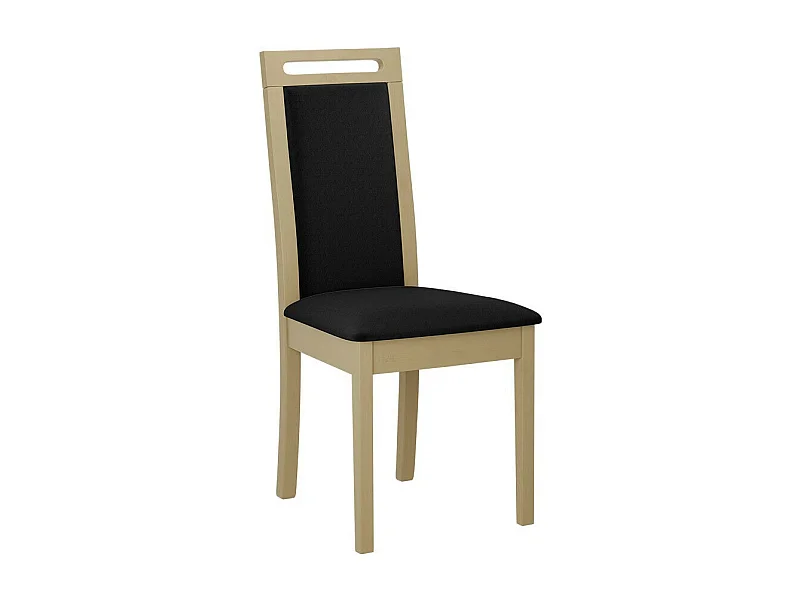 Silla Victorville 344, Roble Sonoma|Negro, 96x45x41cm, Tapiz, De madera, Madera