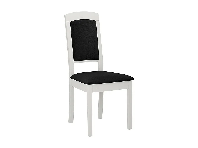Silla Victorville 338, Negro|Blanco, 96x47x43cm, Tapiz, De madera, Madera
