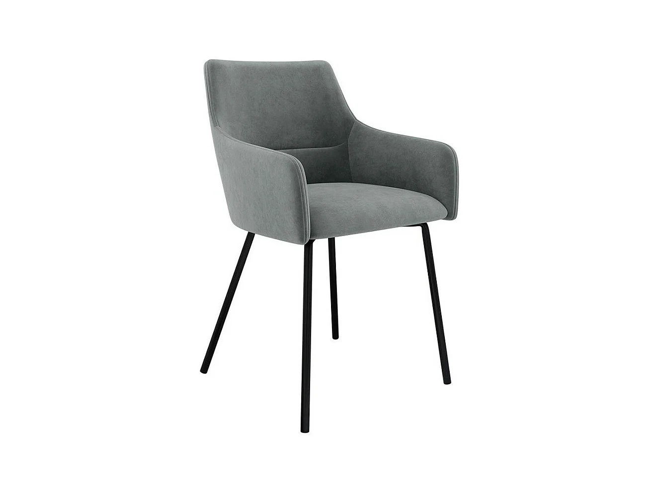 Chaise Jackson 109, 81x54x57cm, Tapisserie, Métallique, Bois