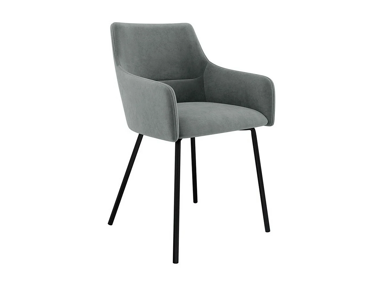 Silla Jackson 109, 81x54x57cm, Tapiz, Metálico, Madera