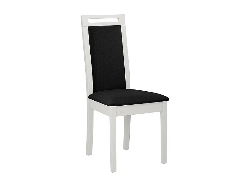Silla Victorville 344, Negro|Blanco, 96x45x41cm, Tapiz, De madera, Madera