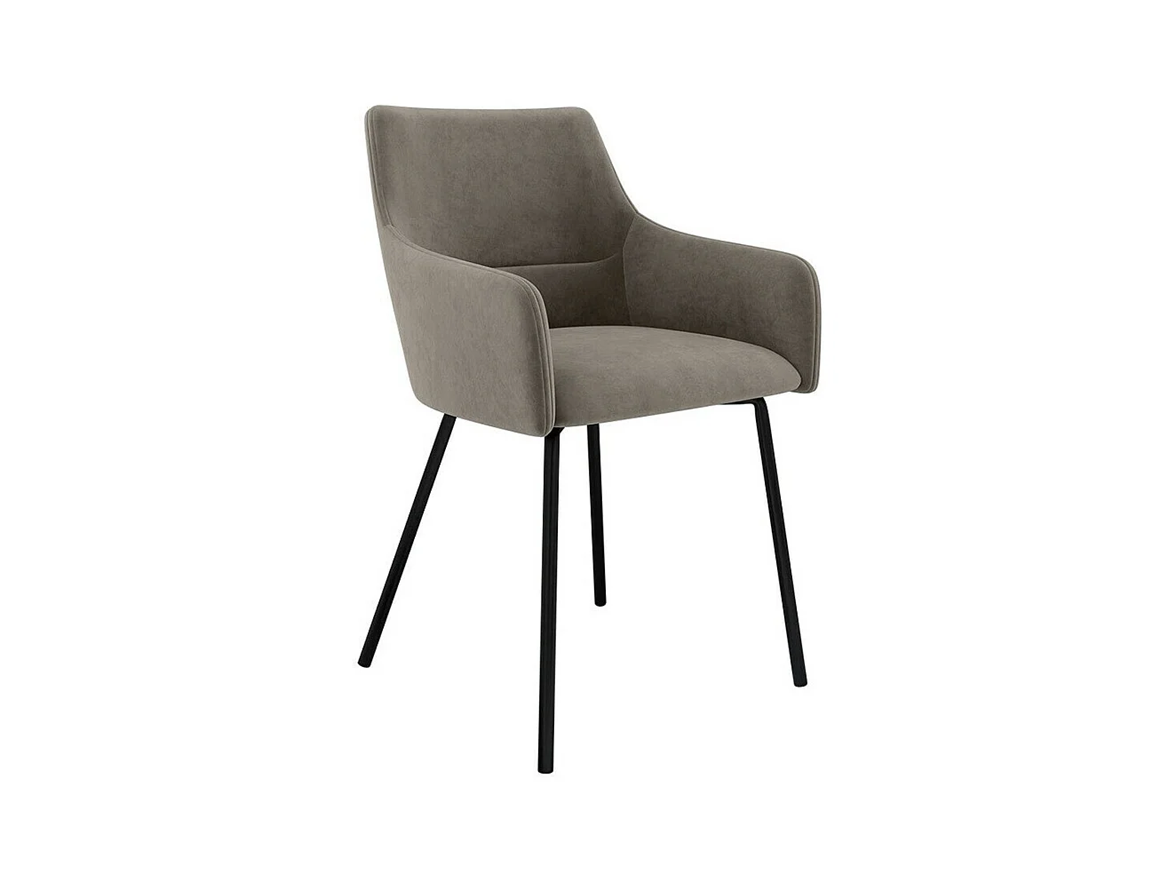 Chaise Jackson 109, 81x54x57cm, Tapisserie, Métallique, Bois