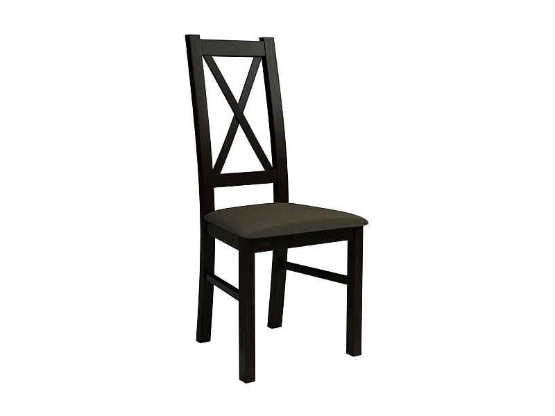 Silla Sparks 117, Wengué|Negro, 95x46x40cm, Tapiz, De madera, Madera