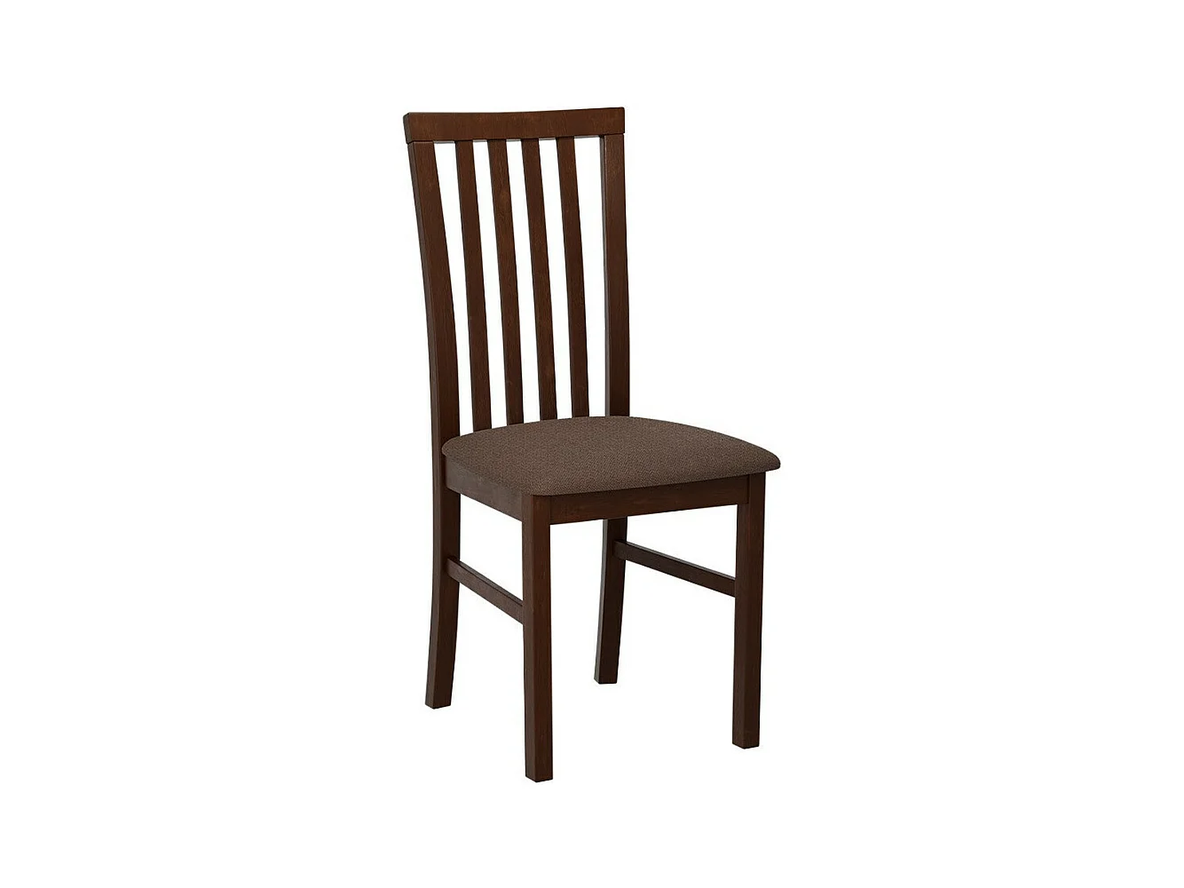Chaise Victorville 155, Noix|Marron, 93x43x40cm, Tapisserie, En bois, Bois