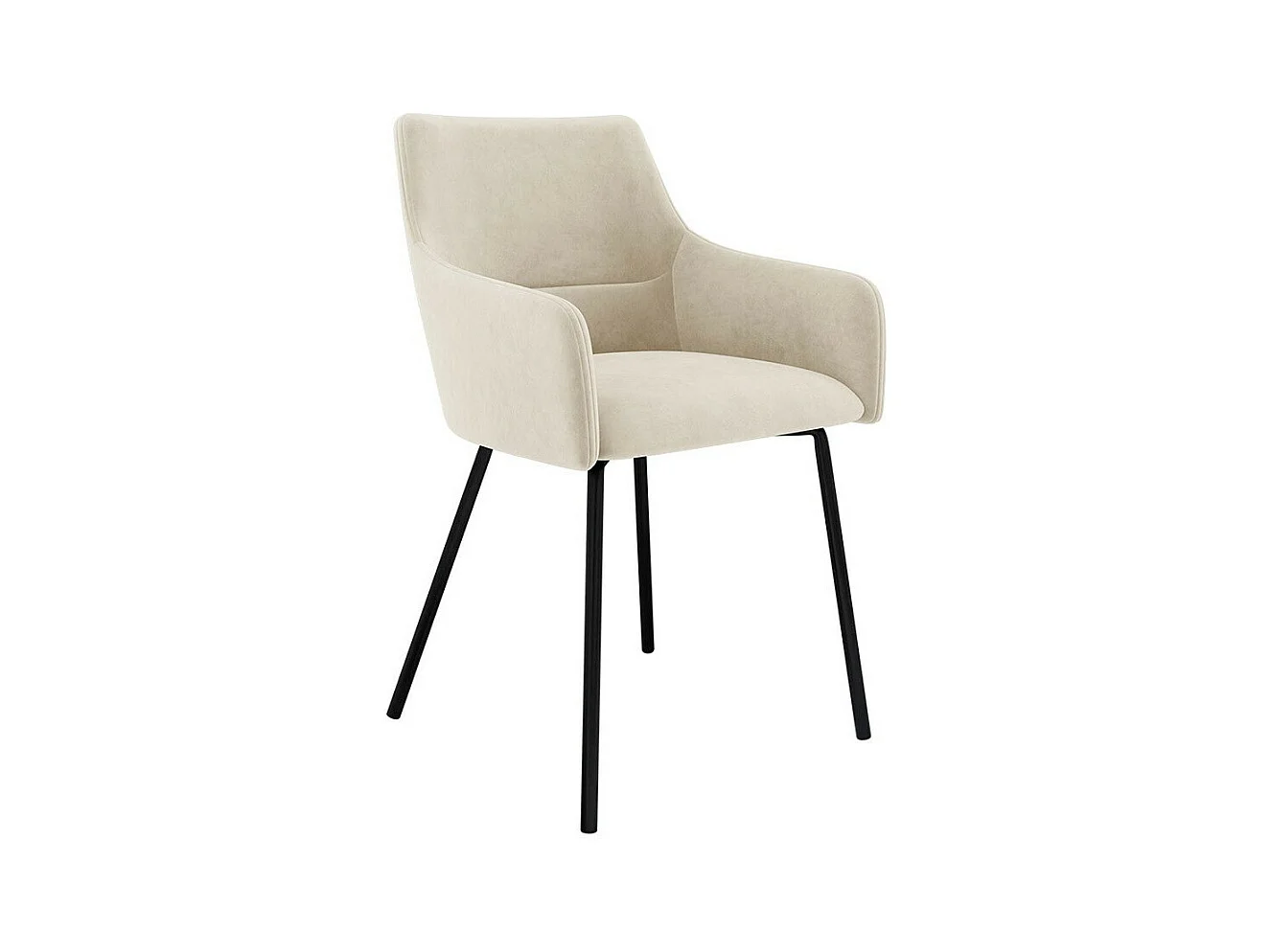 Chaise Jackson 109, 81x54x57cm, Tapisserie, Métallique, Bois