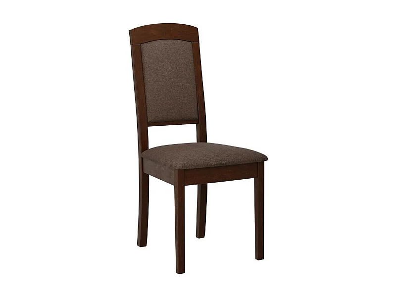 Silla Victorville 338, Nogal|Marrón, 96x47x43cm, Tapiz, De madera, Madera