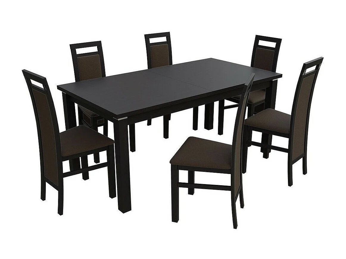 Chaise Sparks 100, 97x46x40cm, Tissu, En bois, Bois