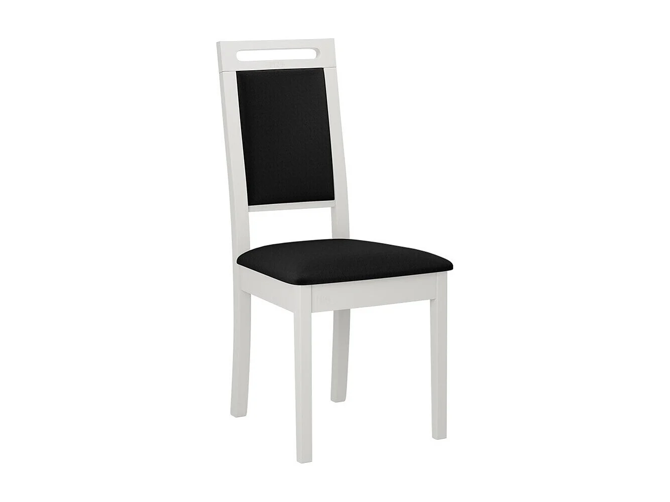 Silla Victorville 337, Blanco|Negro, 96x47x43cm, Tapiz, De madera, Madera