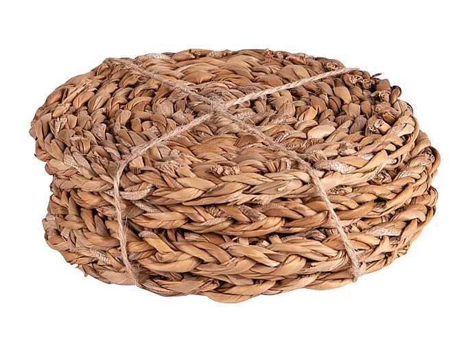 Set de 4 dessous de verre en jonc de mer 11 cm