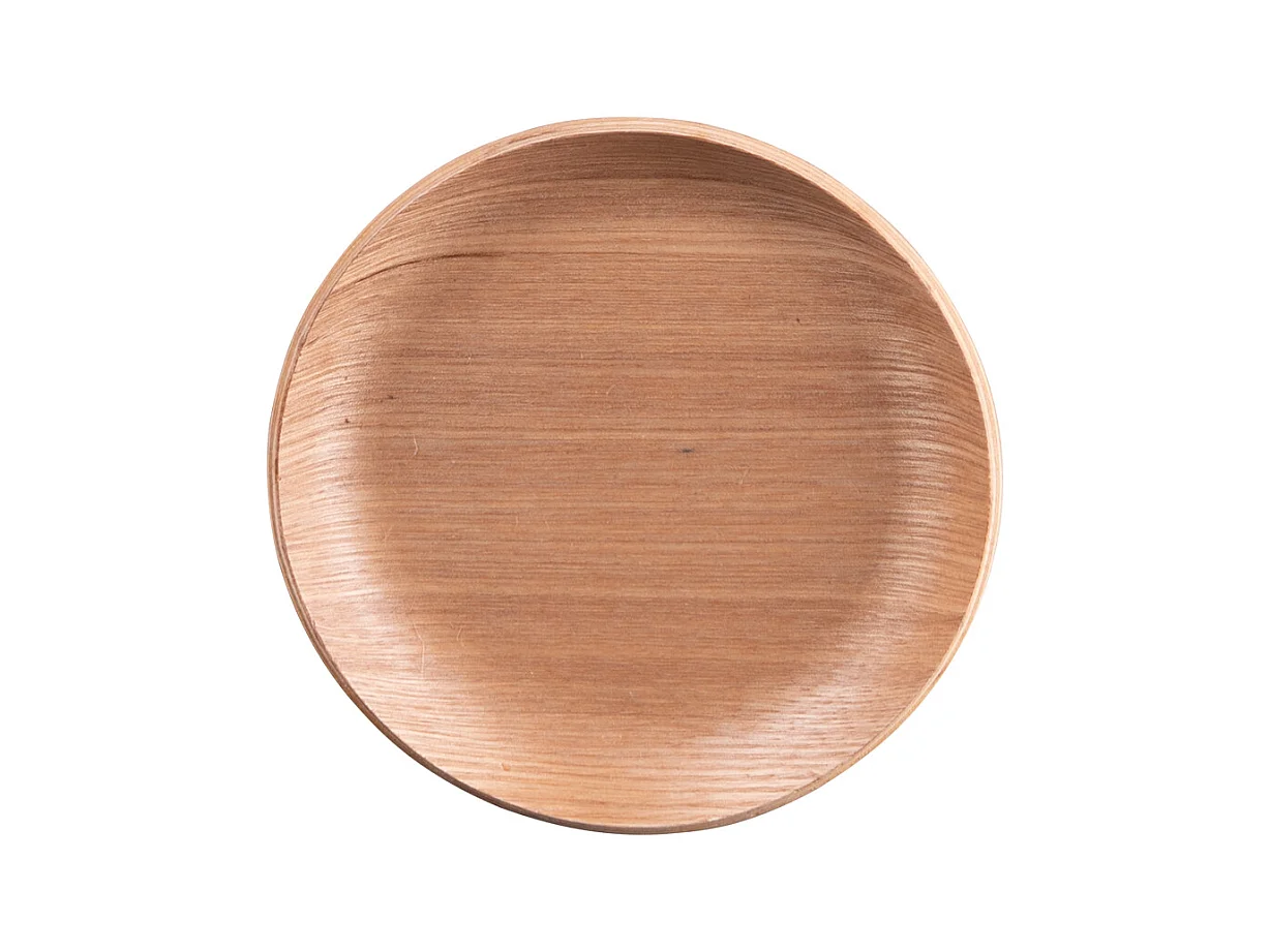 Set de 6 dessous de verre bois naturel 12 cm