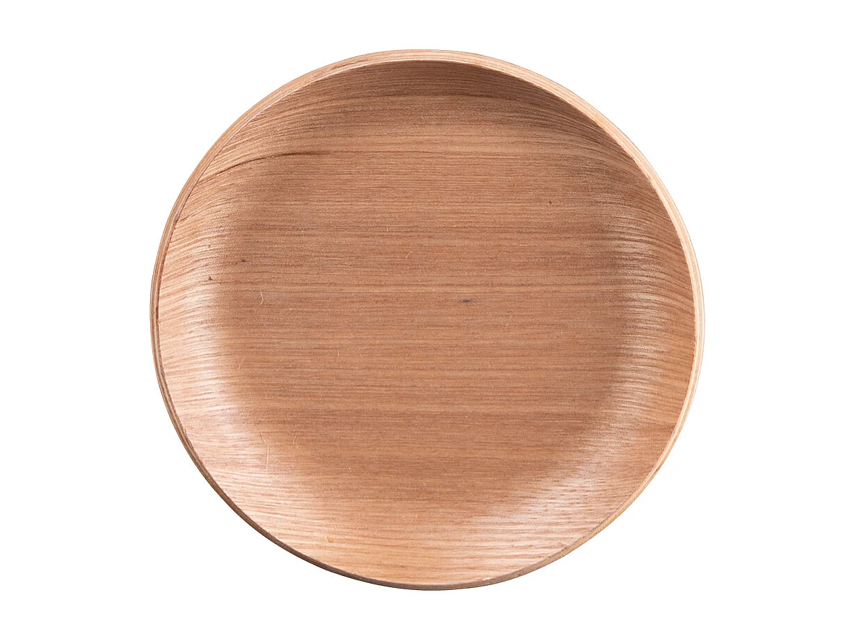 Set de 6 dessous de verre bois naturel 12 cm