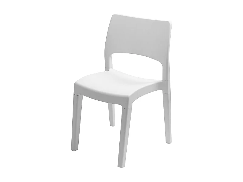 Klik/Klak - Sedia da giardino in resina design minimal e finitura opaca