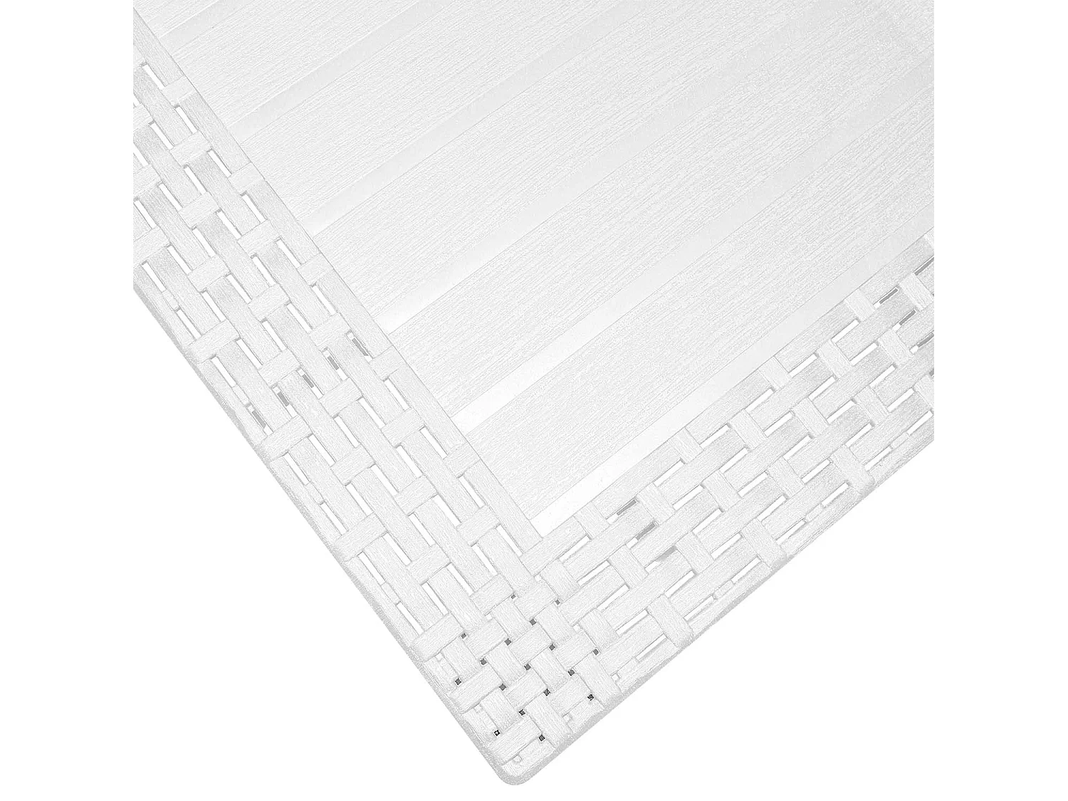 Póquer - Conjunto Polyrattan Bistrot Com 2 Cadeiras Dobráveis + Mesa - Branco