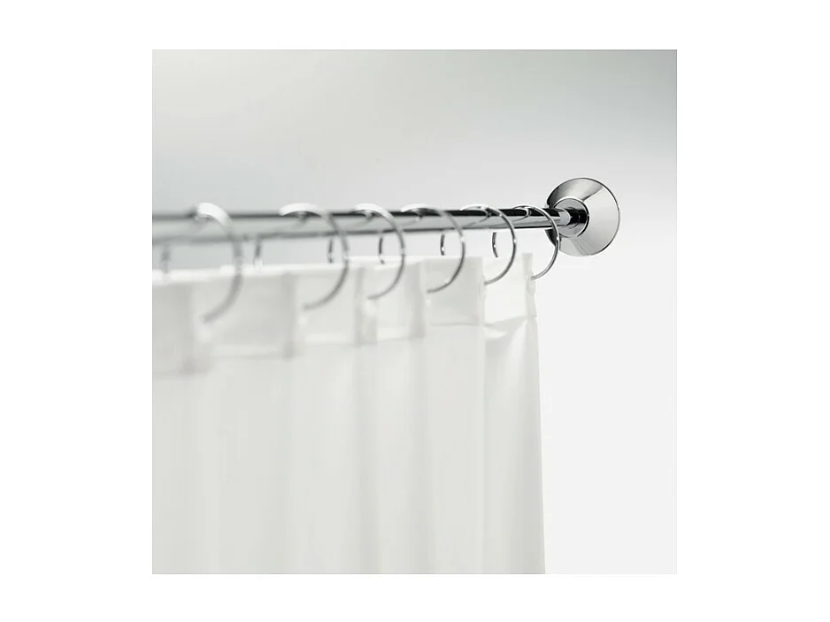 Barre tringle pour rideau de douche ou baignoire extensible à  fixer en Inox SLIM 125-220cm Chromé Spirella
