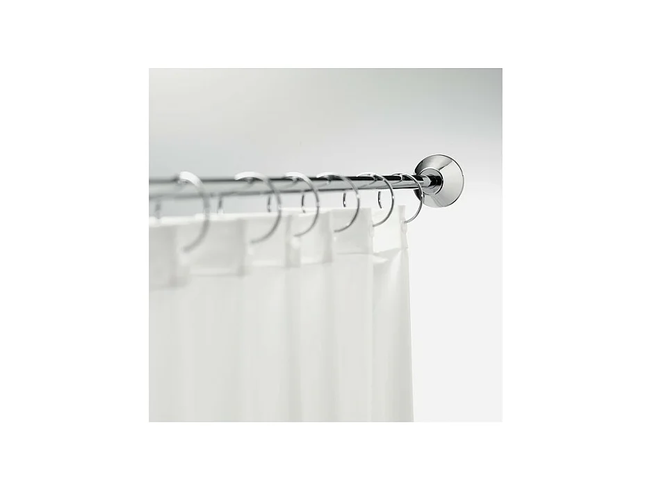 Barre tringle pour rideau de douche ou baignoire extensible à  fixer en Inox SLIM 125-220cm Chromé Spirella