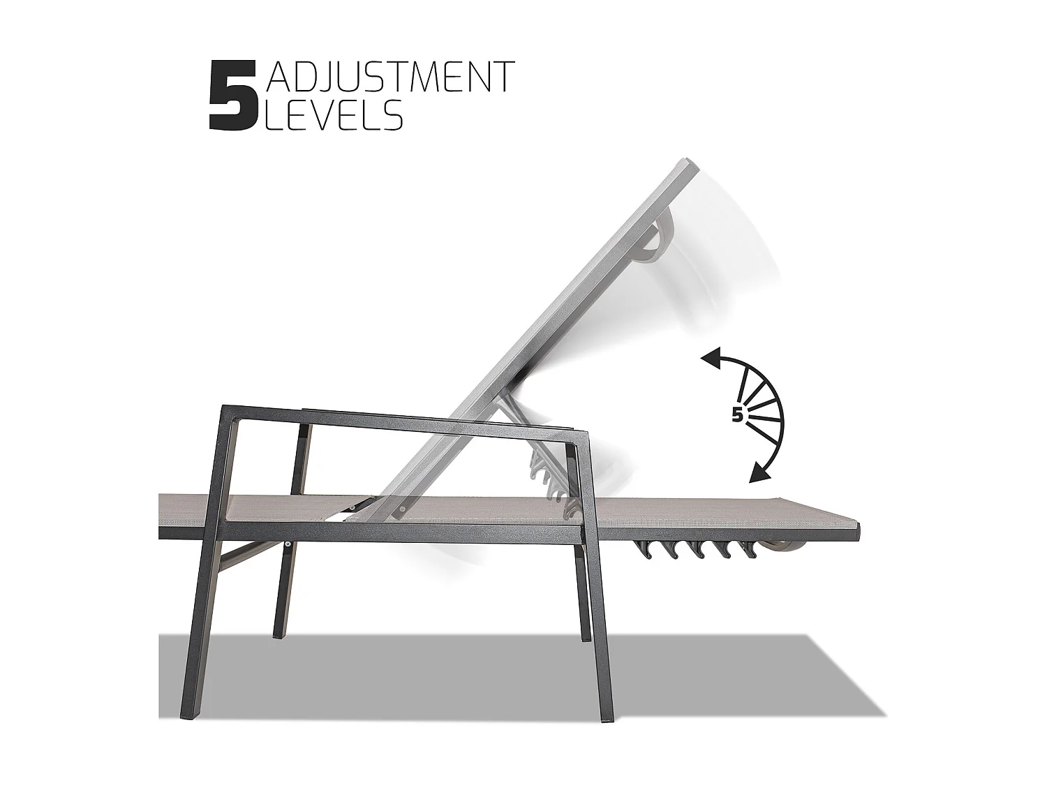 Tigri - Conjunto de 2 canteiros de jardim em alumínio e textilene