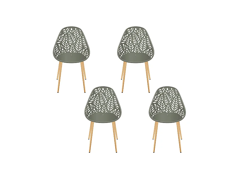 Chaise Lucena Olive - Lot De 4