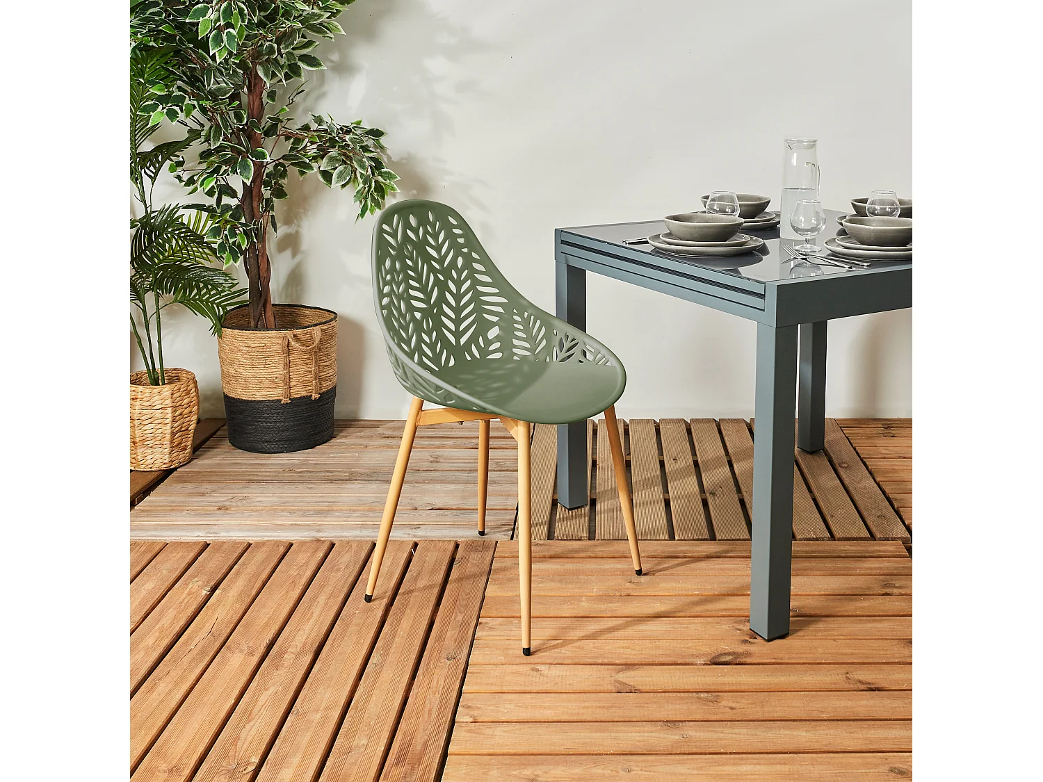 Chaise Lucena Olive - Lot De 4