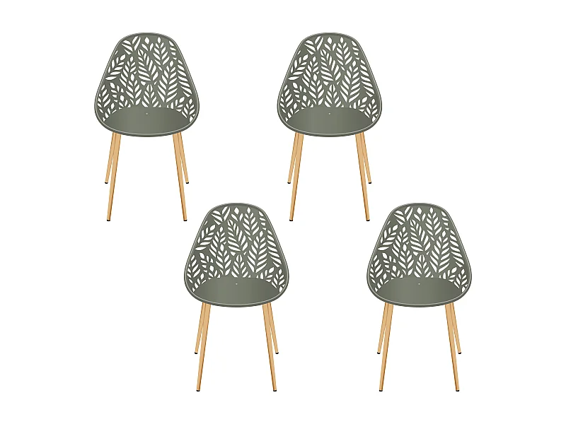 Chaise Lucena Olive - Lot De 4
