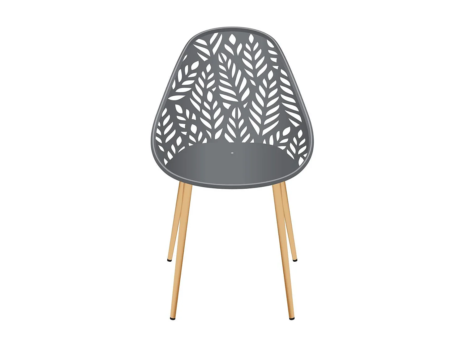 Chaise Lucena Gris - Lot De 4