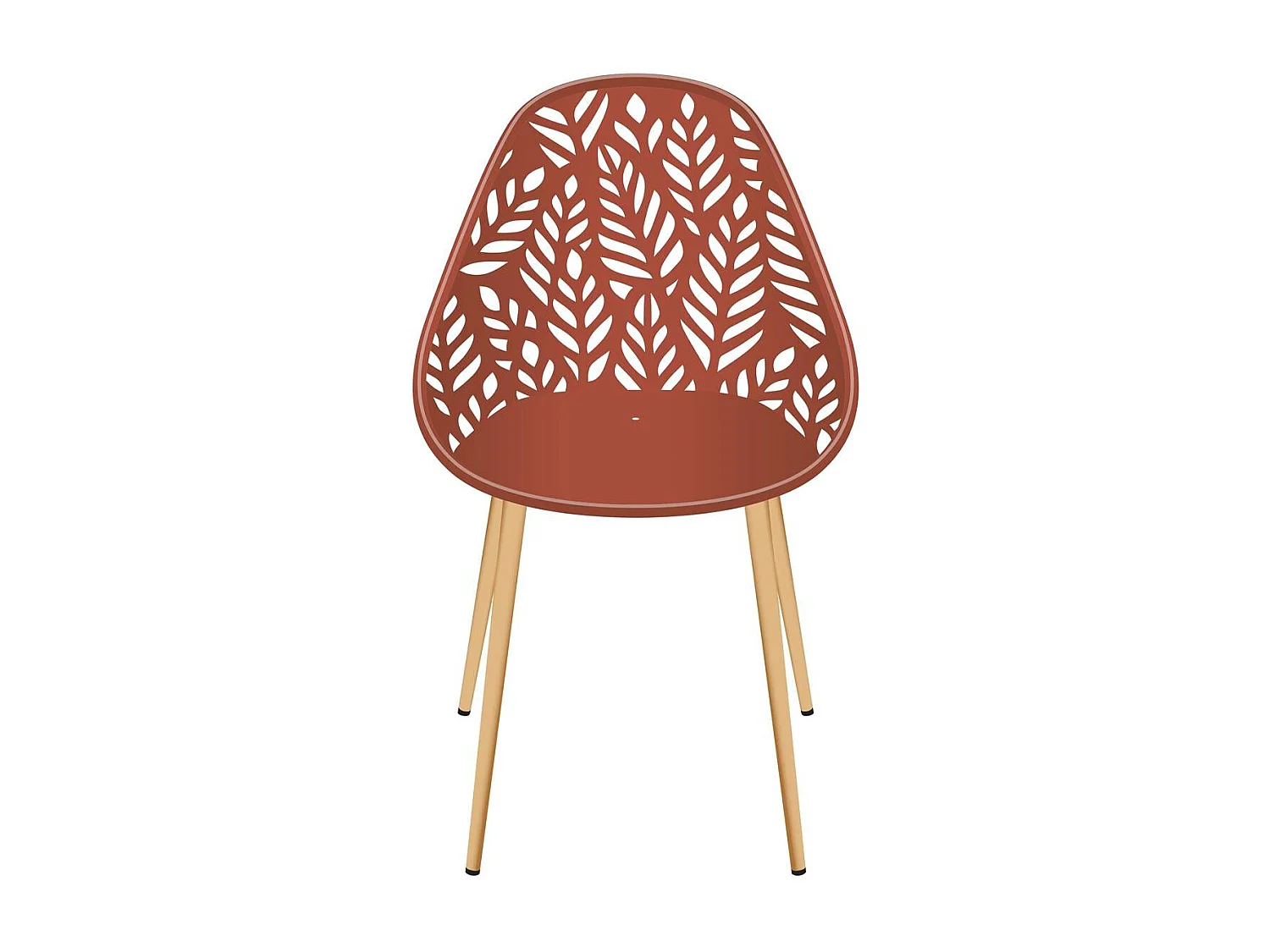 Chaise Lucena Terracotta - Lot De 4