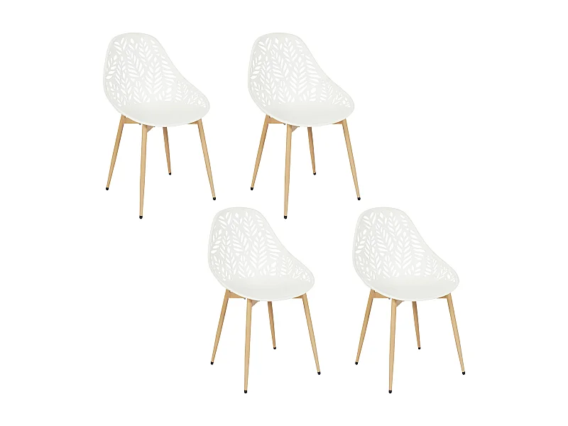 Chaise Lucena Blanc - Lot De 4