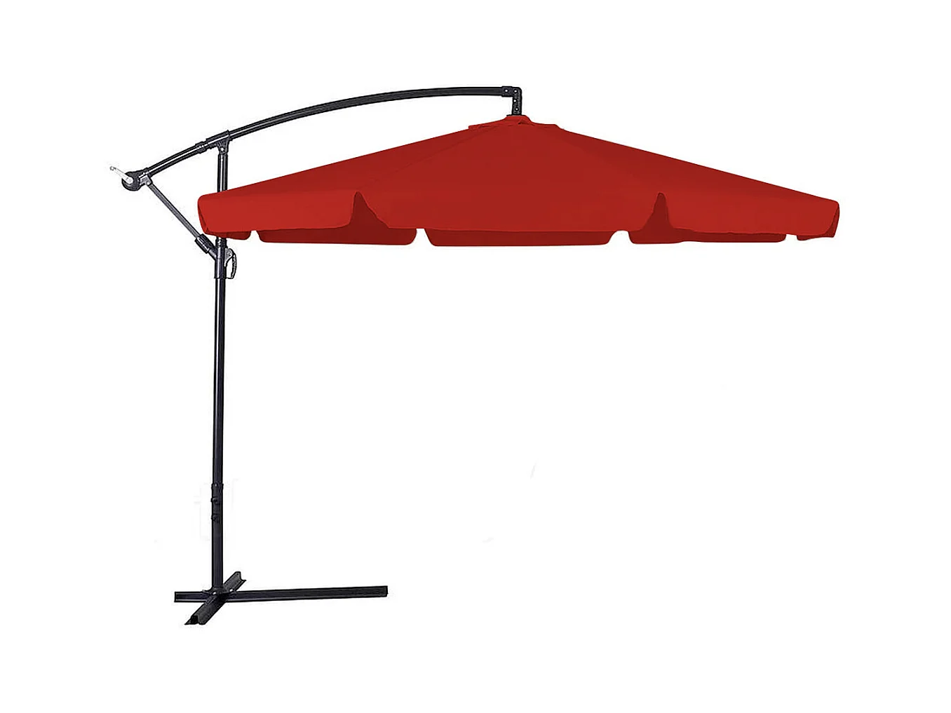 Guarda-chuva retráctil 3x3 para o exterior Braço rotativo de 360°, Fendas de ventilação resistentes aos raios UV e anti-alça em aço inoxidável.