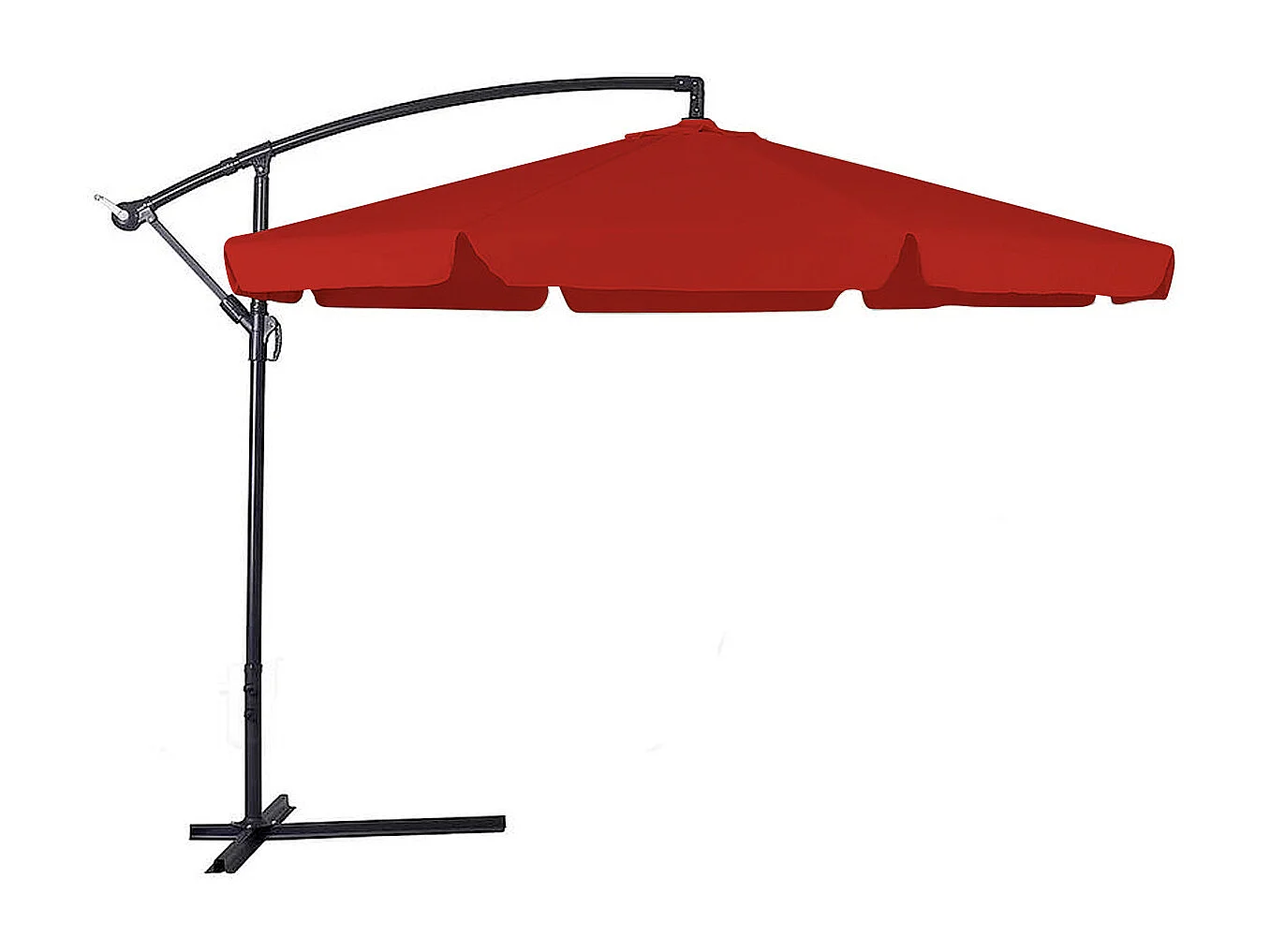 Guarda-chuva retráctil 3x3 para o exterior Braço rotativo de 360°, Fendas de ventilação resistentes aos raios UV e anti-alça em aço inoxidável.