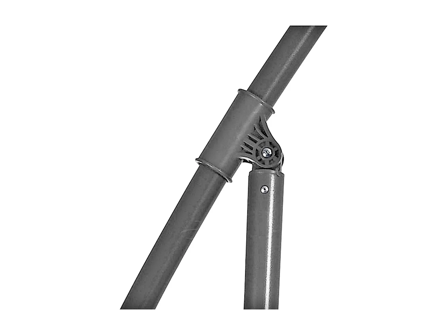 Parasol de jardin déporté - en acier avec toile octogonale Ø 300 cm, beige