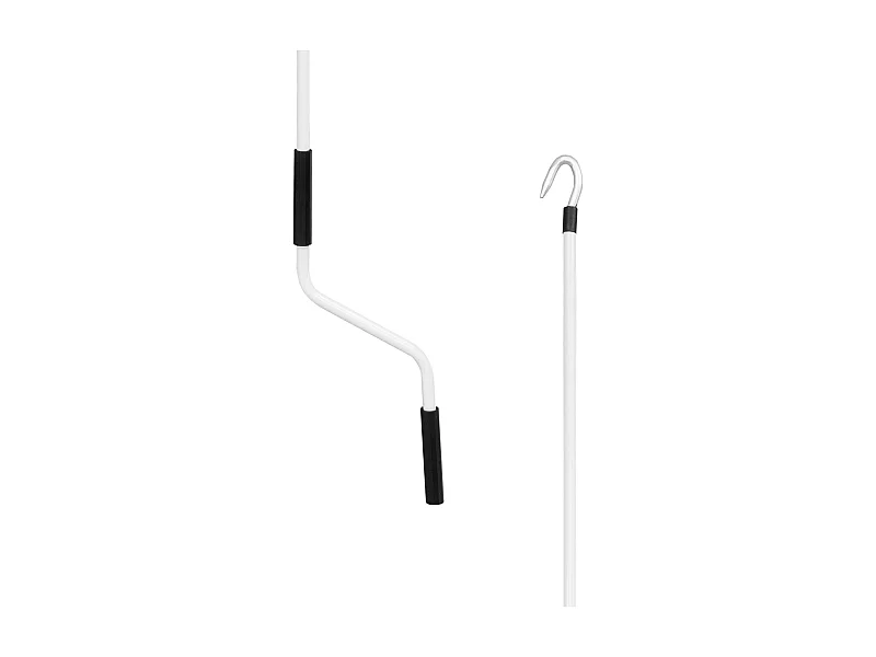 Wasabi – Manivela Toldo Manual Universal de 150cm - Fabricado en Acero - Color Blanco - Asa de Goma - Para Toldos Exterior Terraza Eléctricos o Manuales