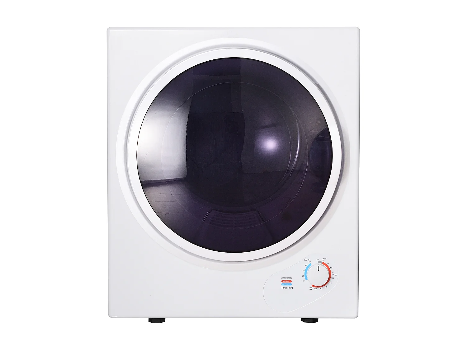 Mini sèche-linge, 2,5 kg, peut être fixé au mur, double filtres, chauffage en céramique PTC - Blanc