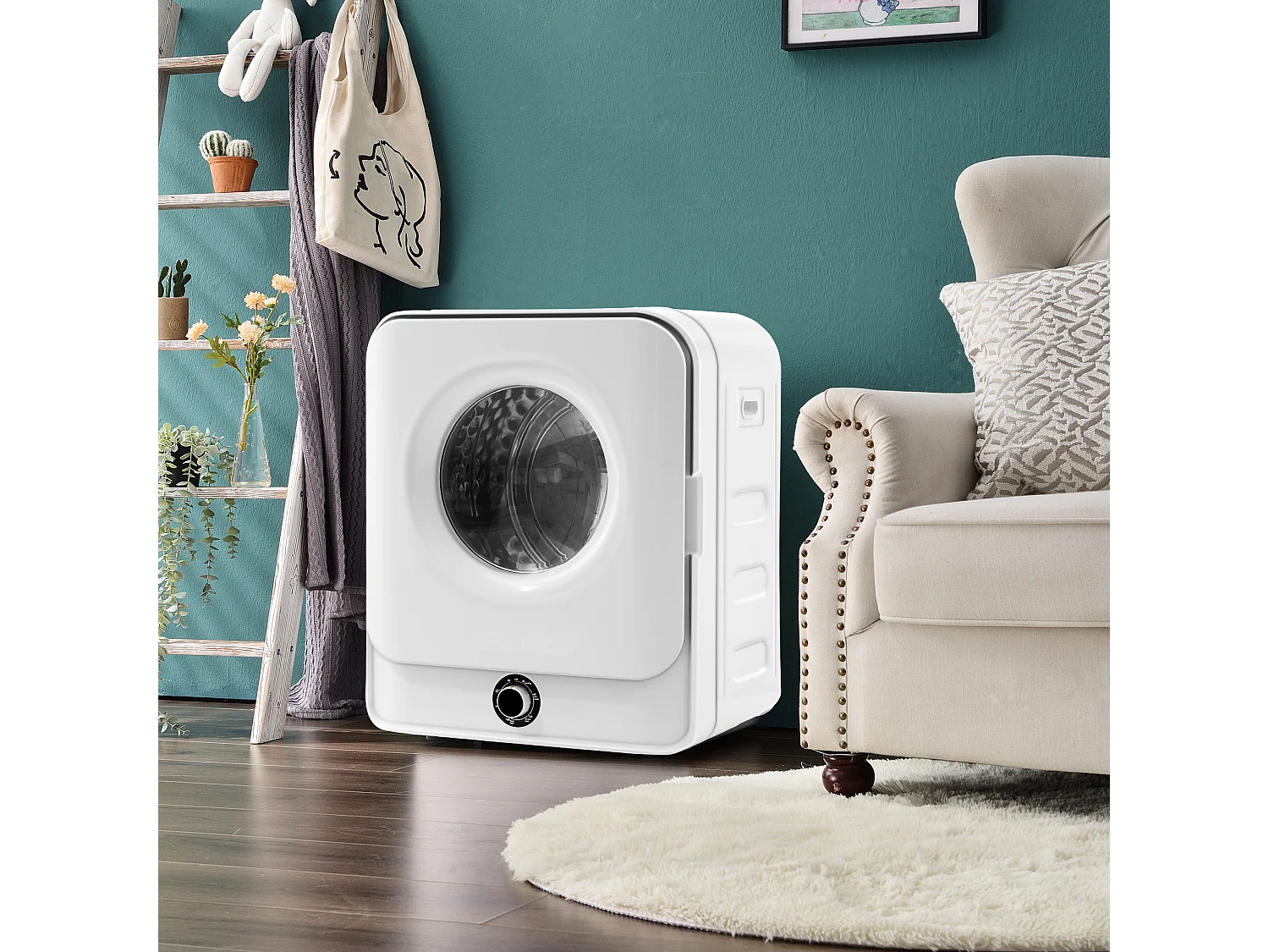 Sécheur de gaz d'échappement, sécheur en acier inoxydable, 3 kg, 830 W, 5 programmes[Classe énergétique C]