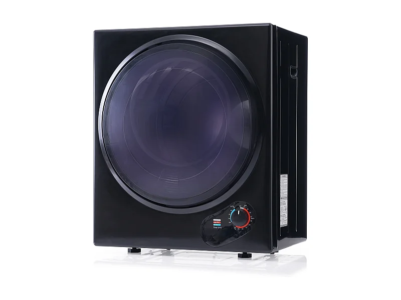 Mini sèche-linge, 2,5 kg, peut être fixé au mur, double filtres, chauffage en céramique PTC - Noir