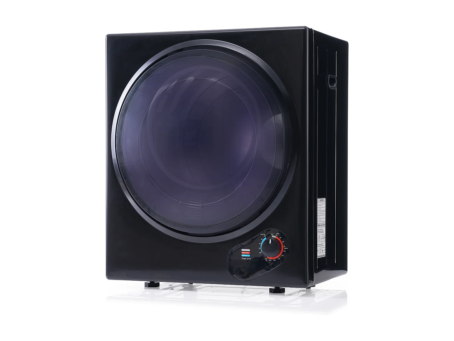 Mini sèche-linge, 2,5 kg, peut être fixé au mur, double filtres, chauffage en céramique PTC - Noir
