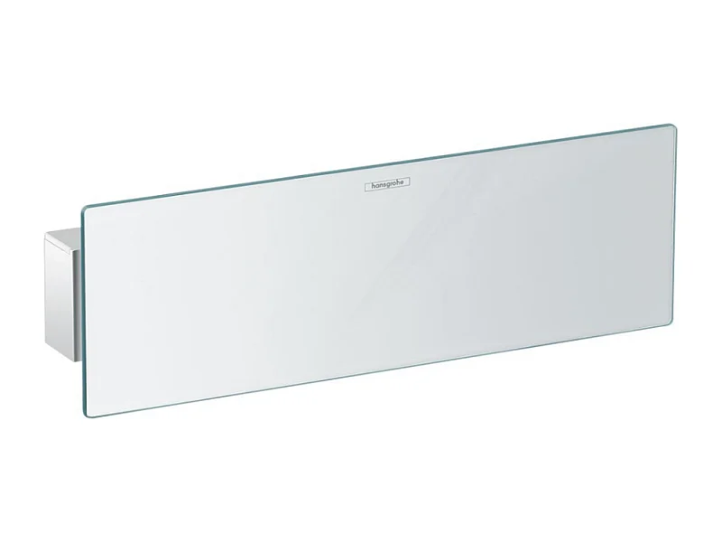 Support pommeau de douche avec raccordement HANSGROHE Fixfit avec tablette 30 cm chromé